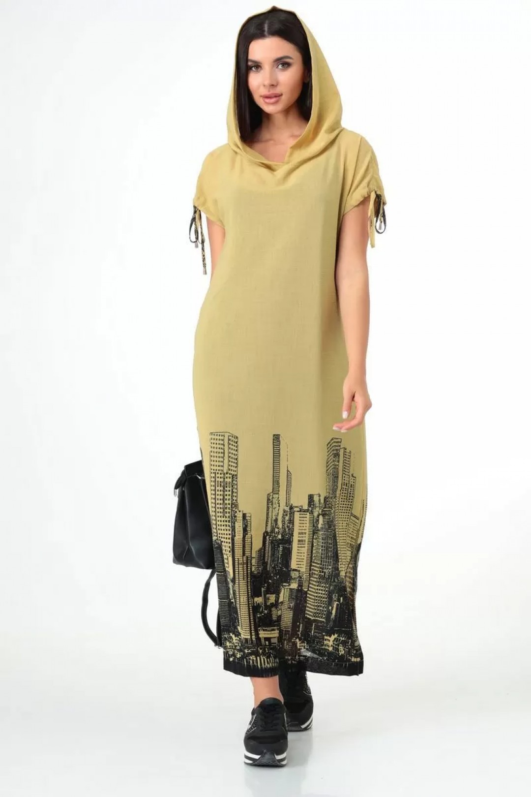 Платье Talia Fashion 358 горчица