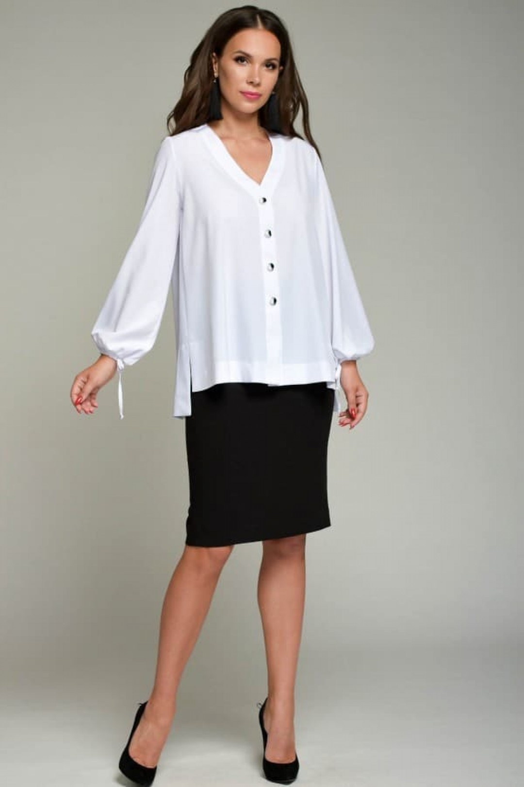 Блузка ТЭФФИ-стиль 1355 белый