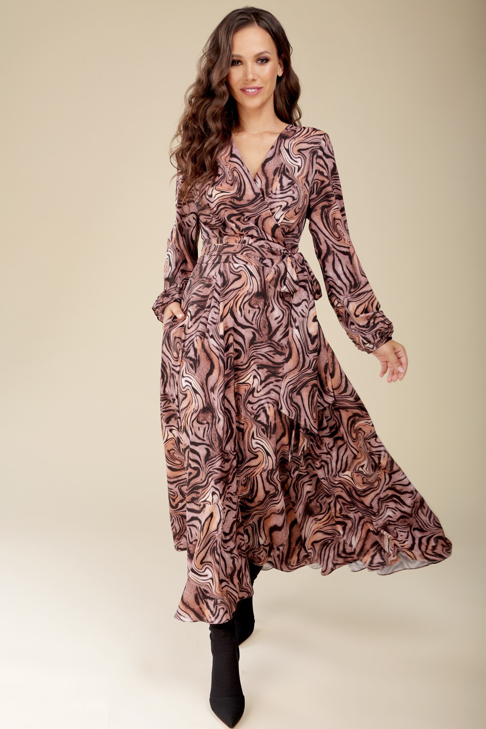 Платье ТЭФФИ-стиль 1417 бурбон