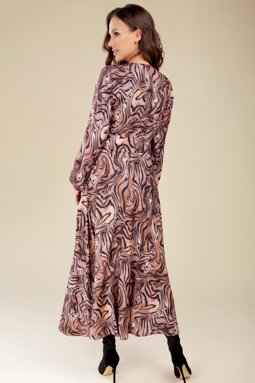 Платье ТЭФФИ-стиль 1417 коричневый