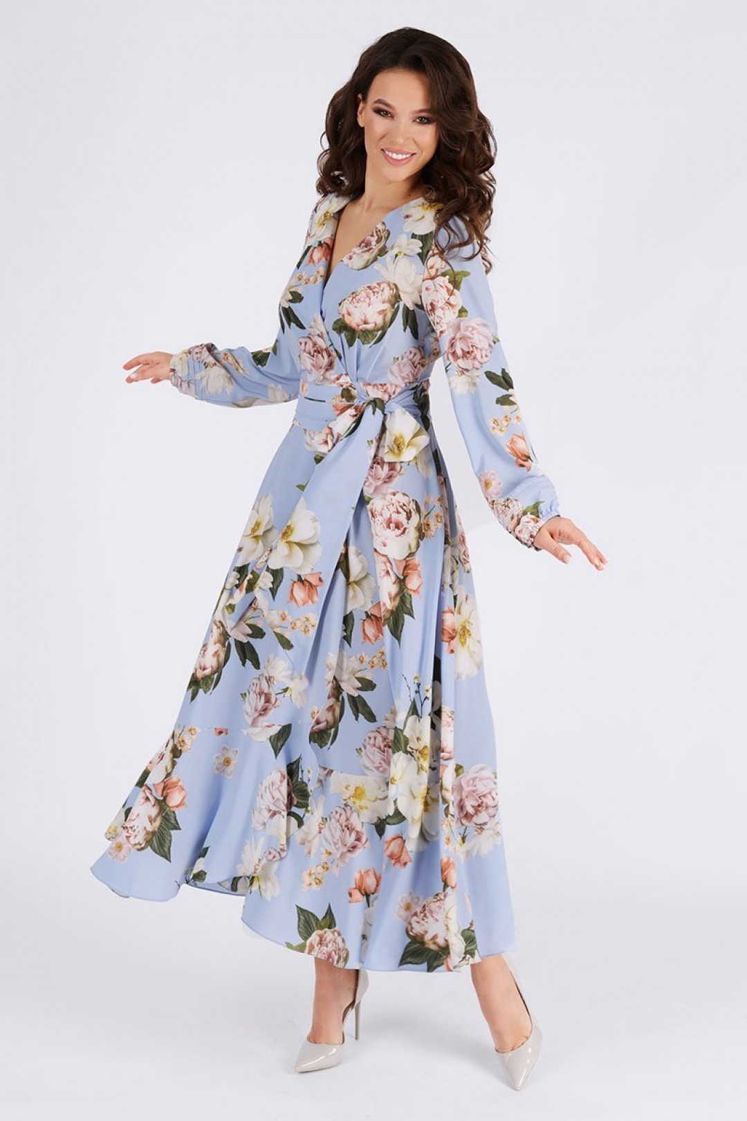 Платье ТЭФФИ-стиль 1417 небесно-голубой