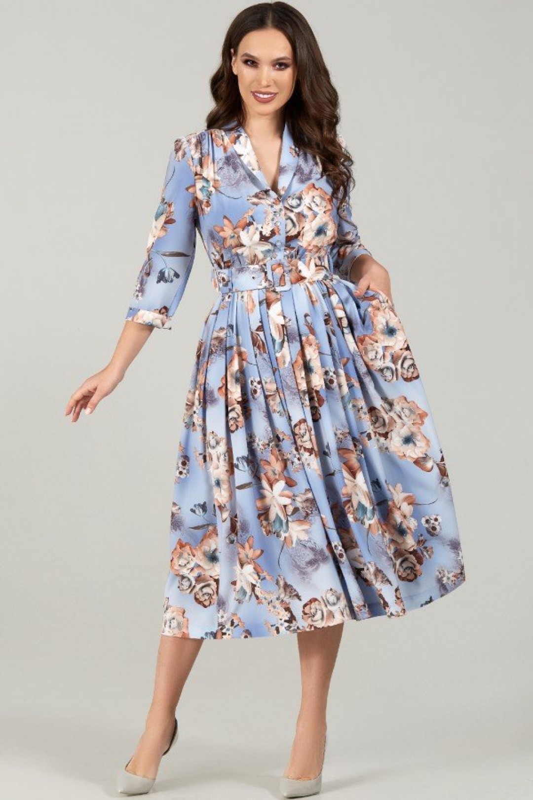 Платье ТЭФФИ-стиль 1425 голубой
