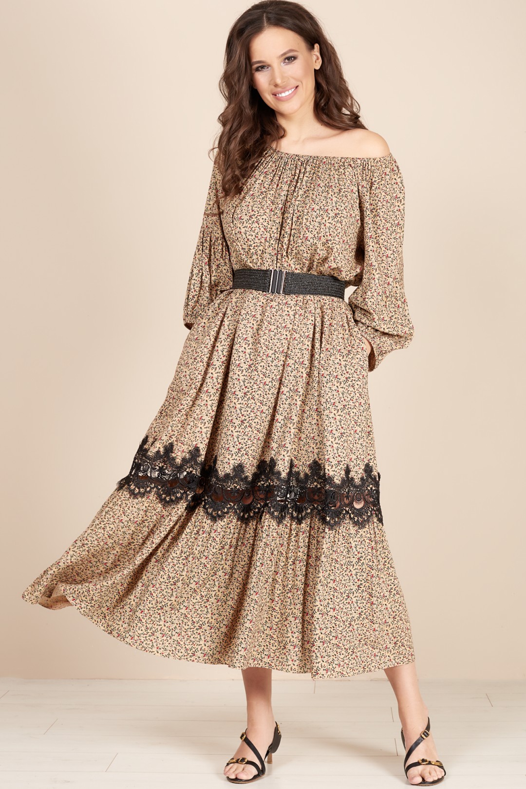 Платье ТЭФФИ-стиль 1489 бежевый
