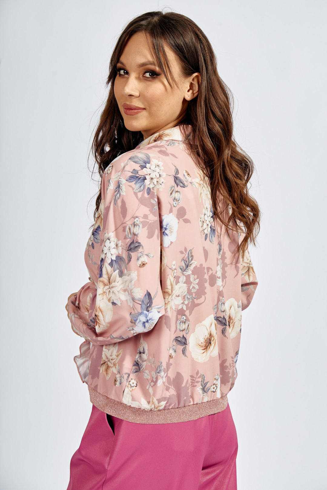 Блуза ТЭФФИ-стиль 1534 цветочный принт