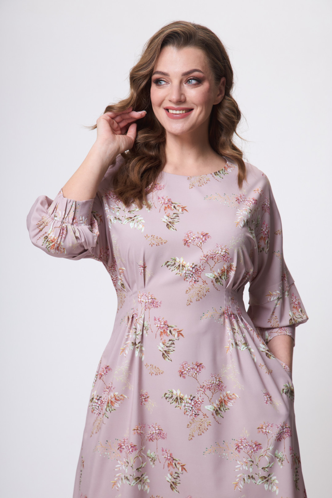 Платье ТЭФФИ-стиль 1635 пыльно-розовый