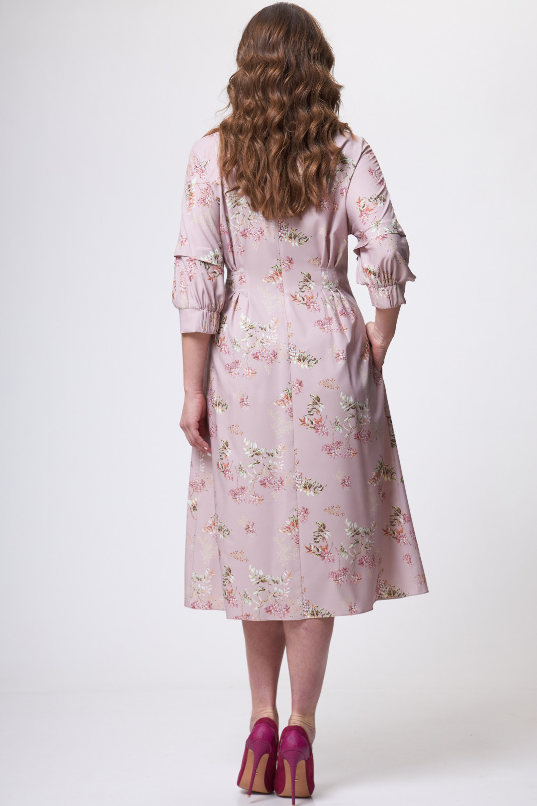 Платье ТЭФФИ-стиль 1635 пыльно-розовый