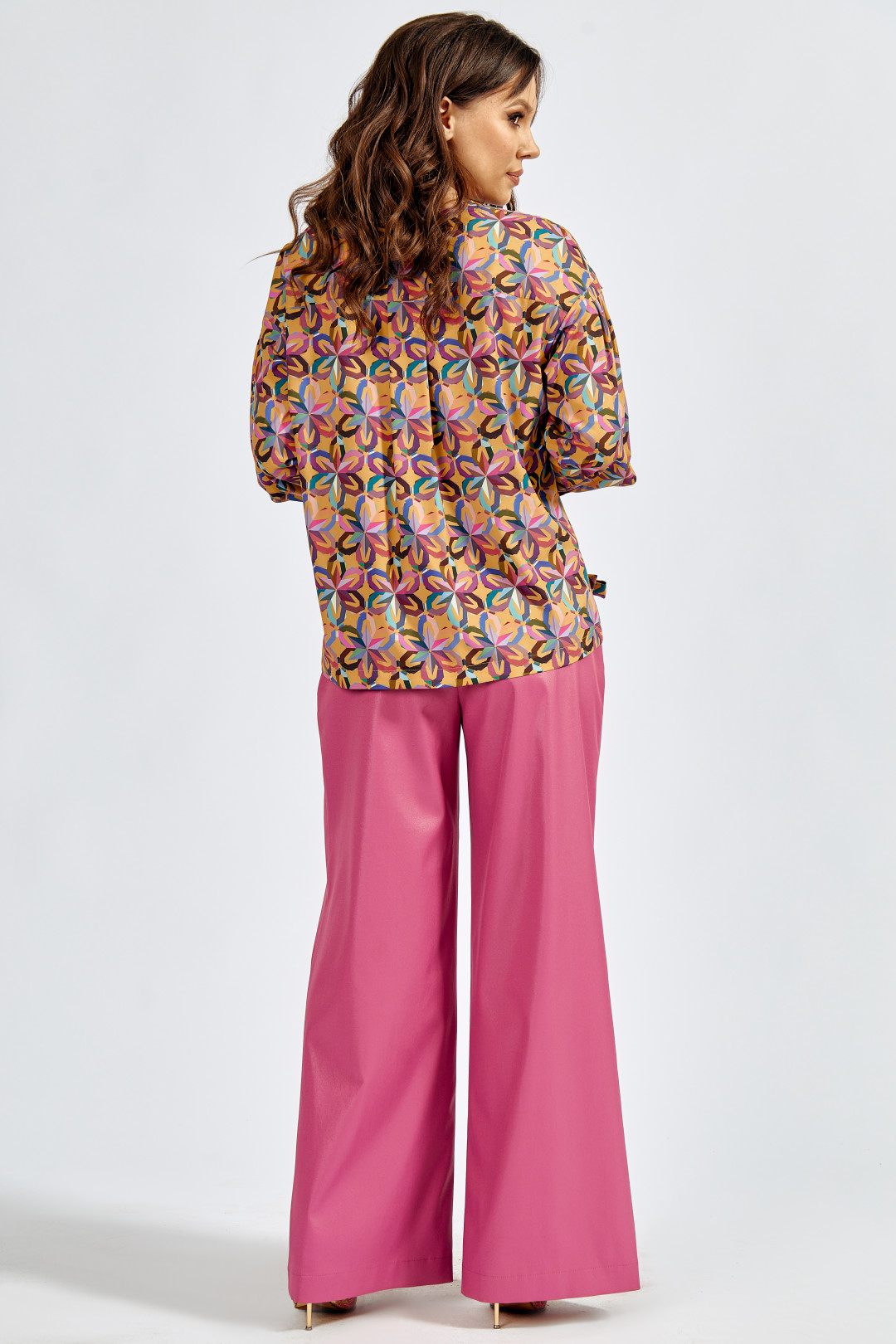 Блузка ТЭФФИ-стиль 1641 цветная фиалка