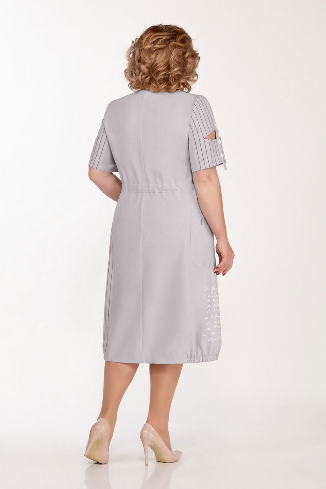 Платье Теллура-Л 1497 светло-серый
