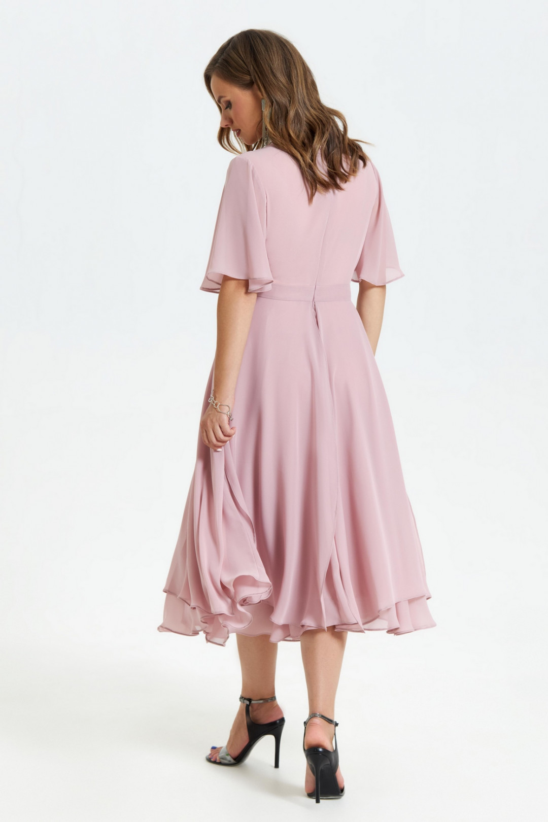 Платье TEZA 1455 пыльно-розовый