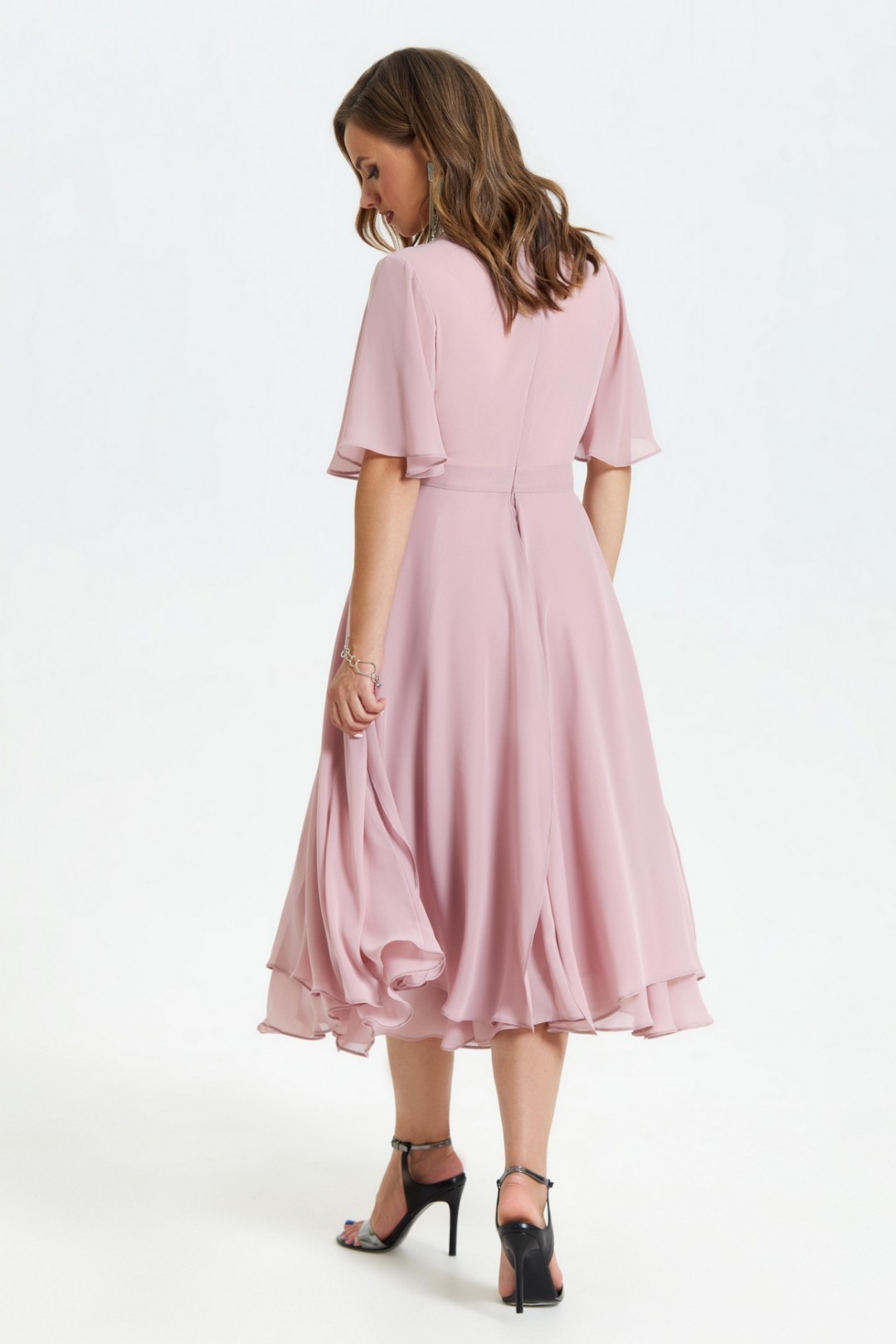 Платье TEZA 1455 пыльно-розовый