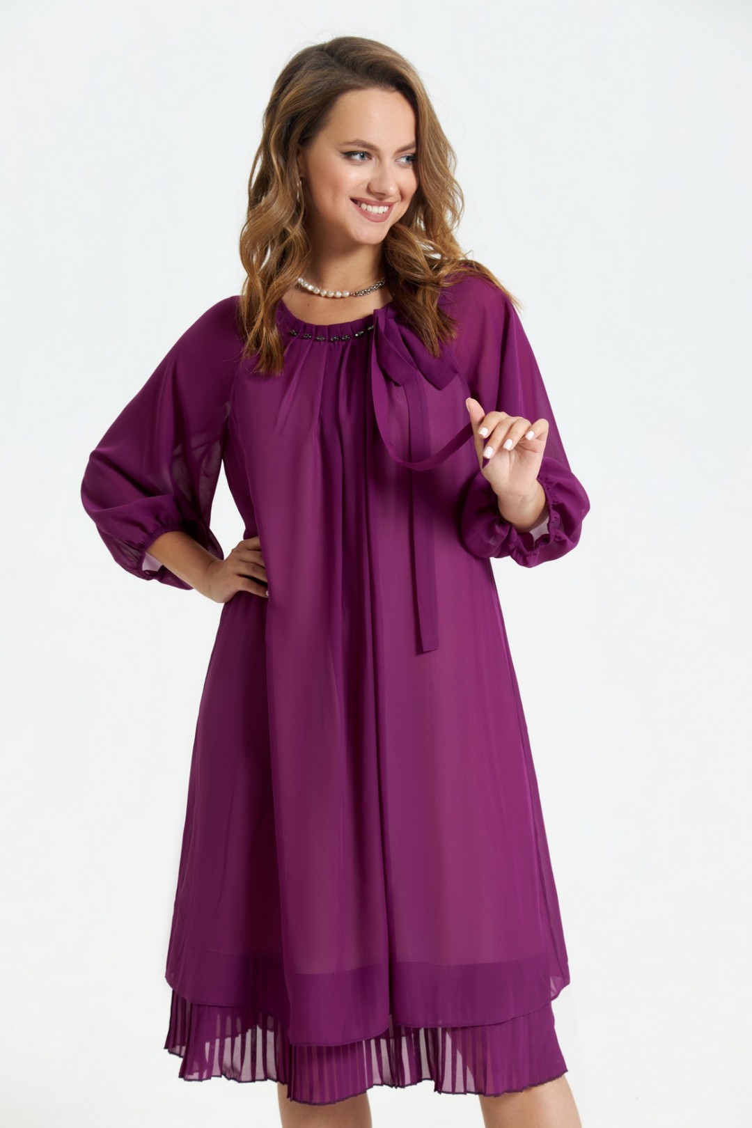 Платье TEZA 2683 фиолетовый