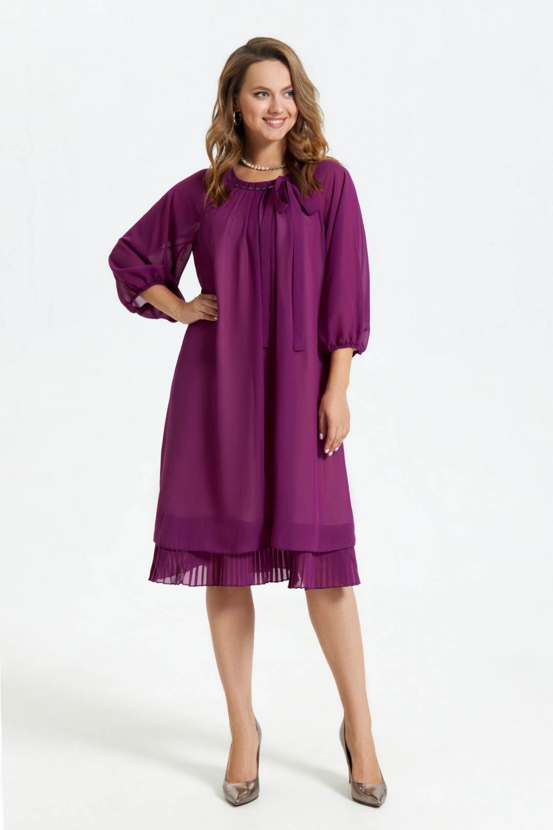 Платье TEZA 2683 фиолетовый