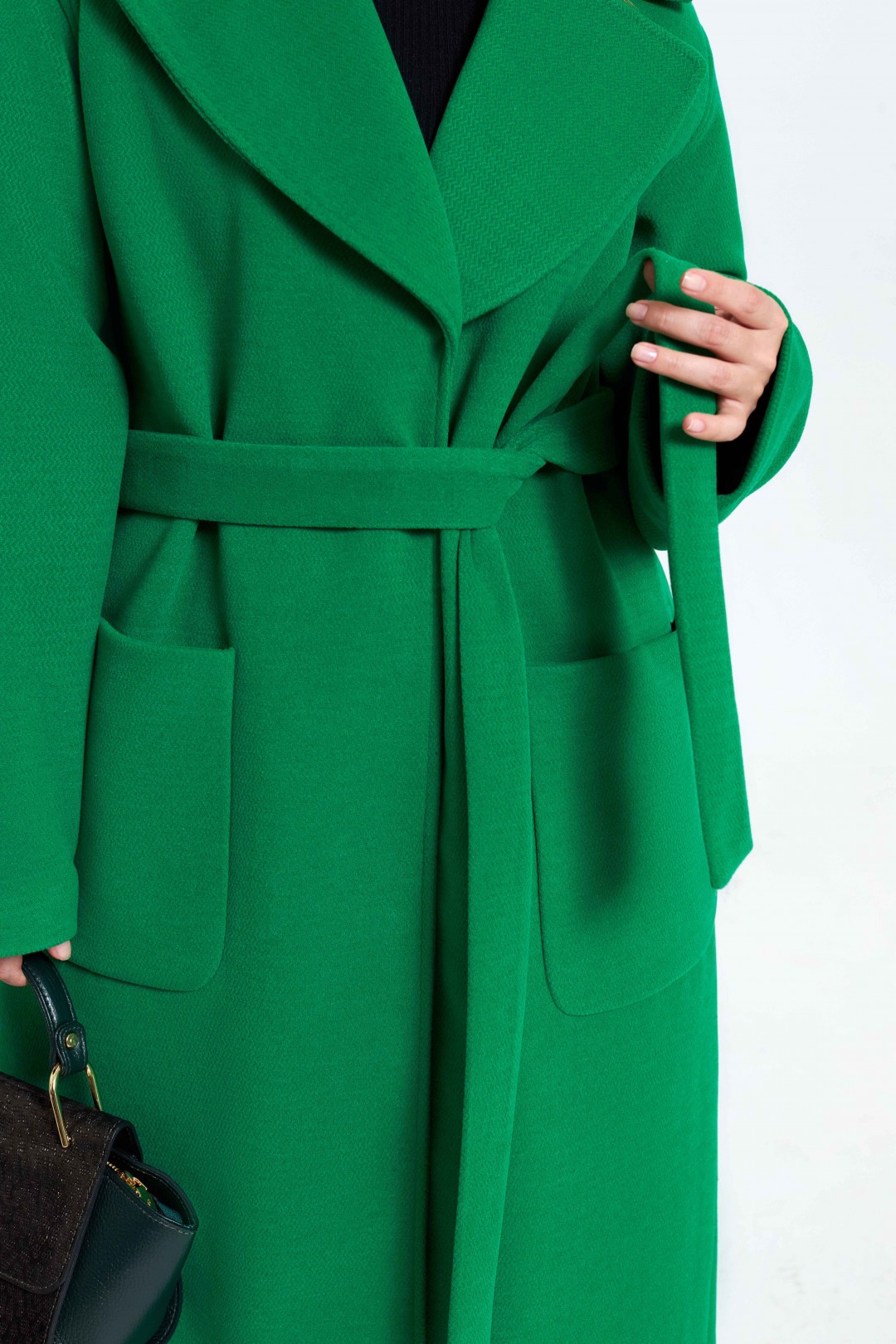 Пальто TEZA 2974 ярко-зеленый