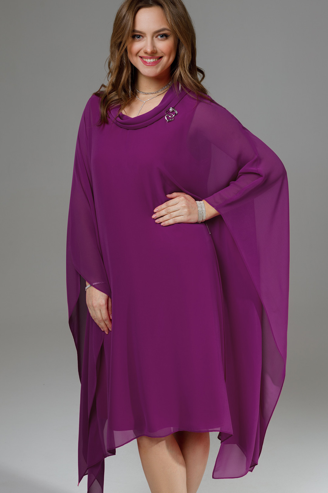 Платье TEZA 3004 фиолетовый