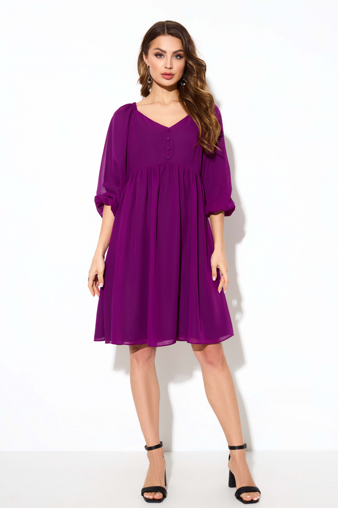 Платье TEZA 3886 фиолетовый