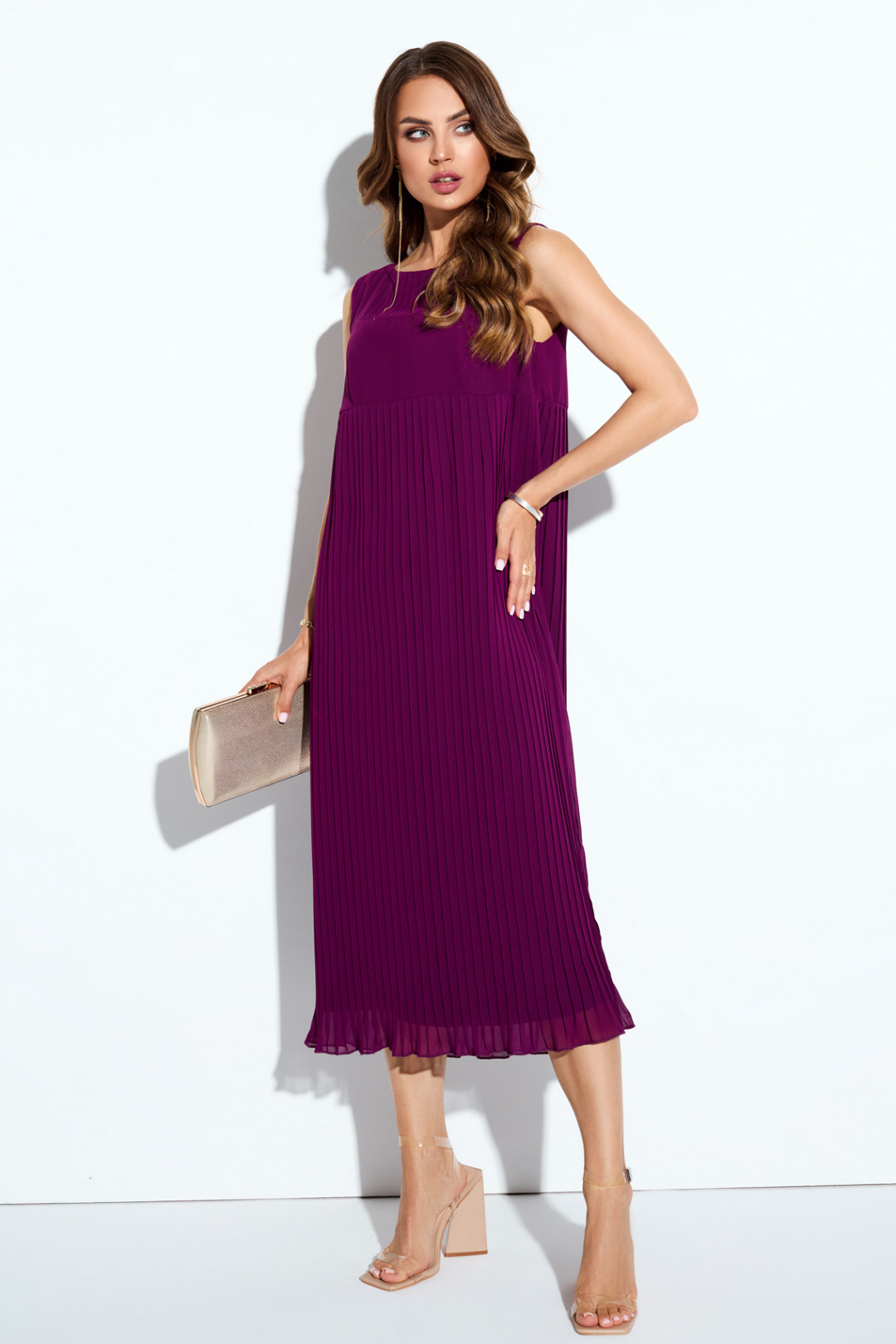 Платье TEZA 4128 фиолетовый