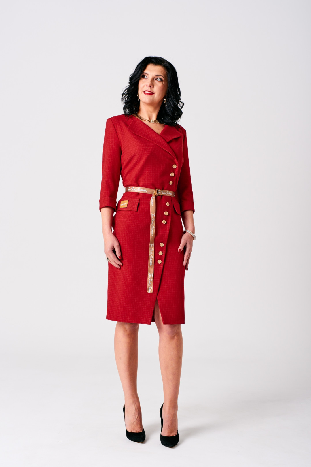 Платье Твой Имидж 1548 красно-бордовый