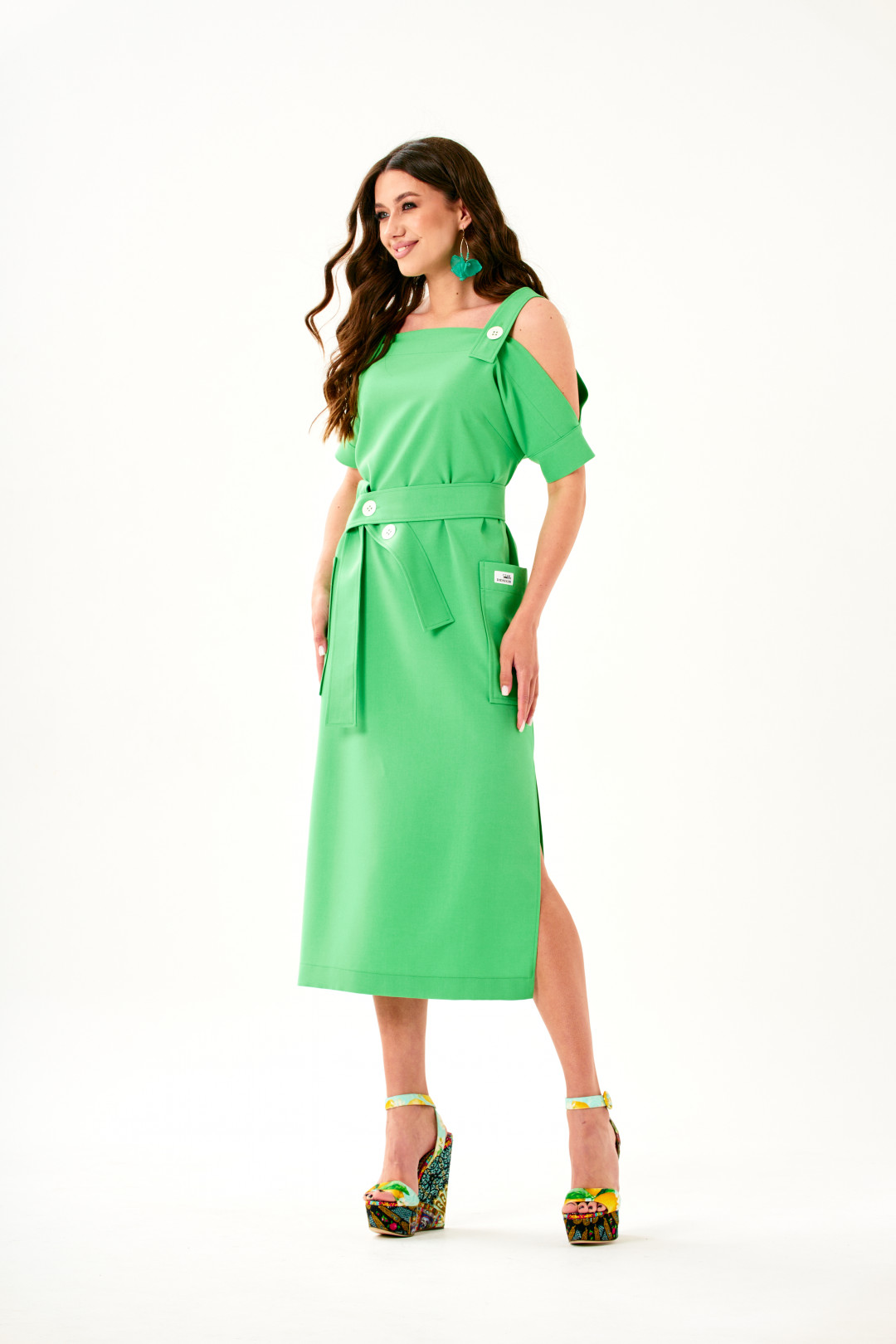 Платье Твой Имидж 1581 зелёный