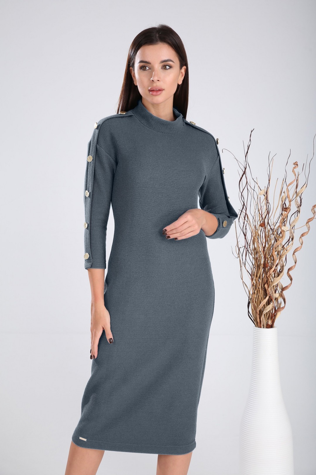 Платье Верита 2023 серый