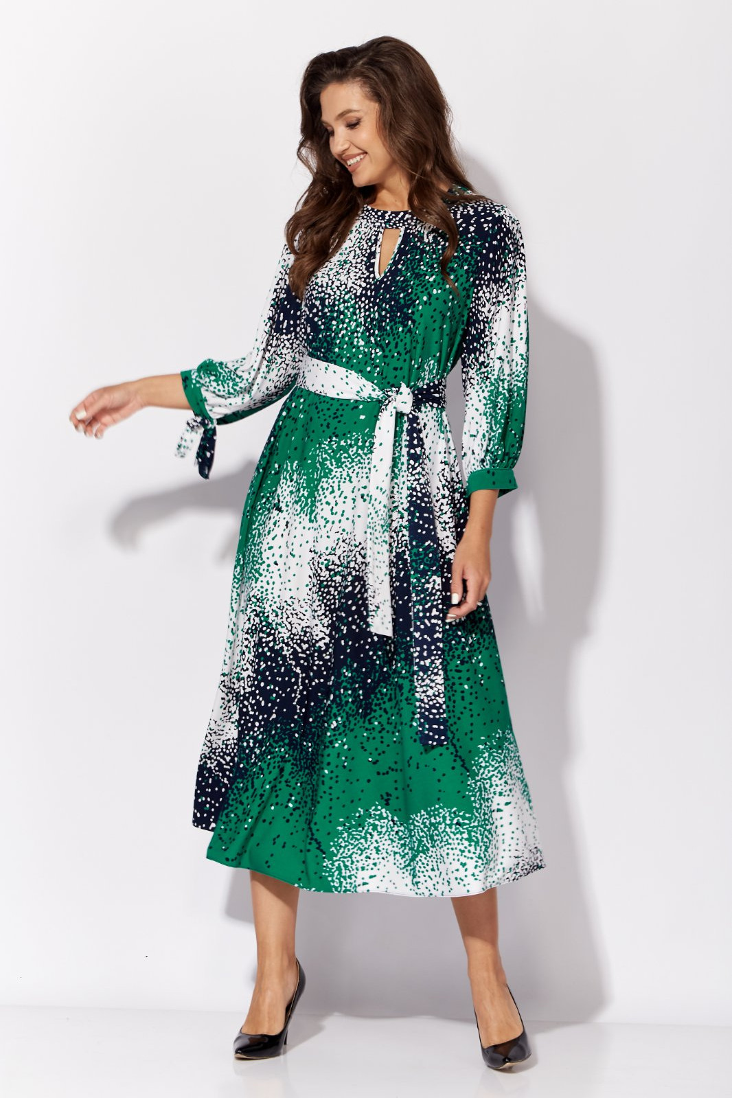 Платье Viola Style 01033-1 зелень