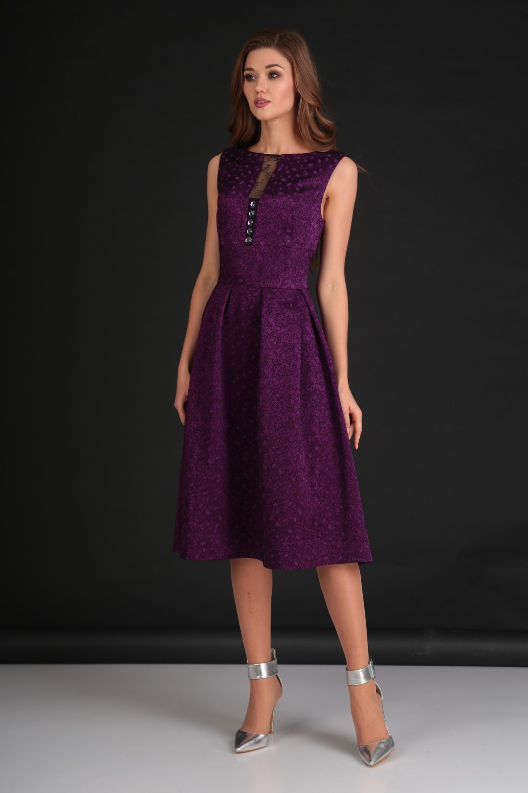Платье Viola Style 0807 фиолетовый