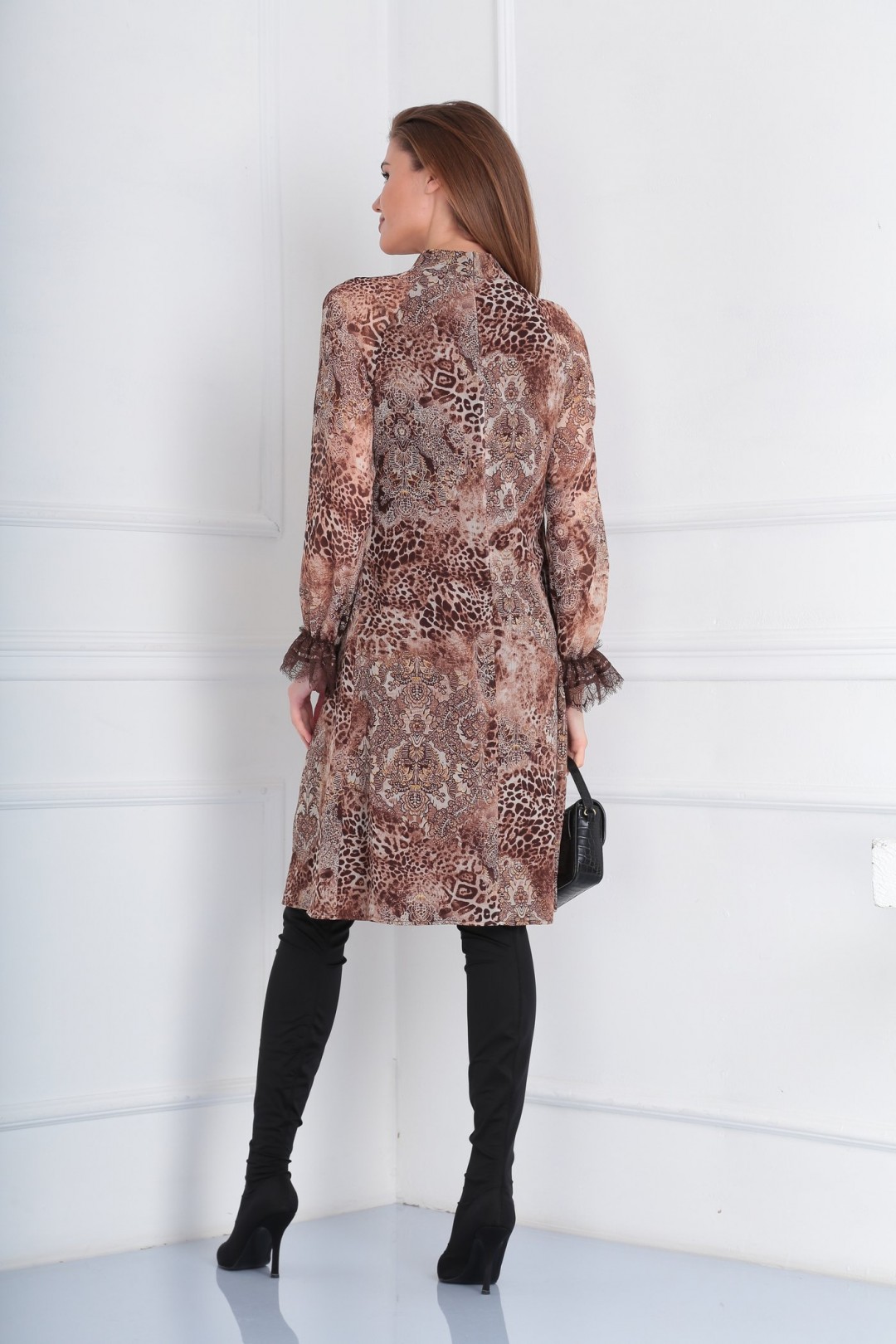Платье Viola Style 0949 коричневый
