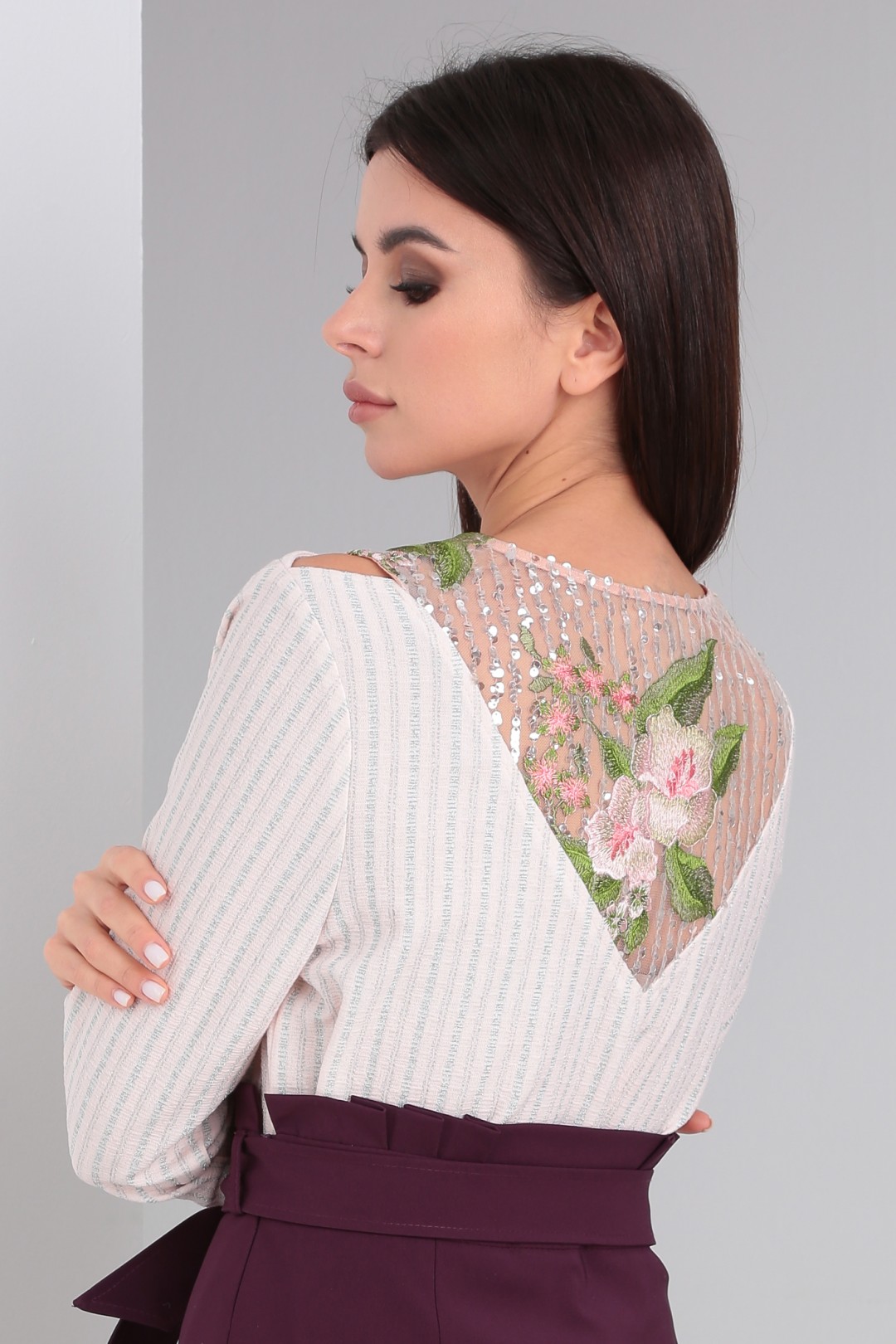 Блузка Viola Style 1139 нежно-розовый