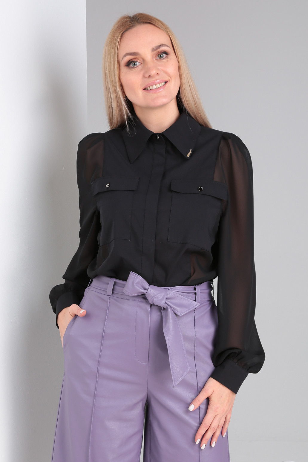 Блузка Viola Style 1144 черный