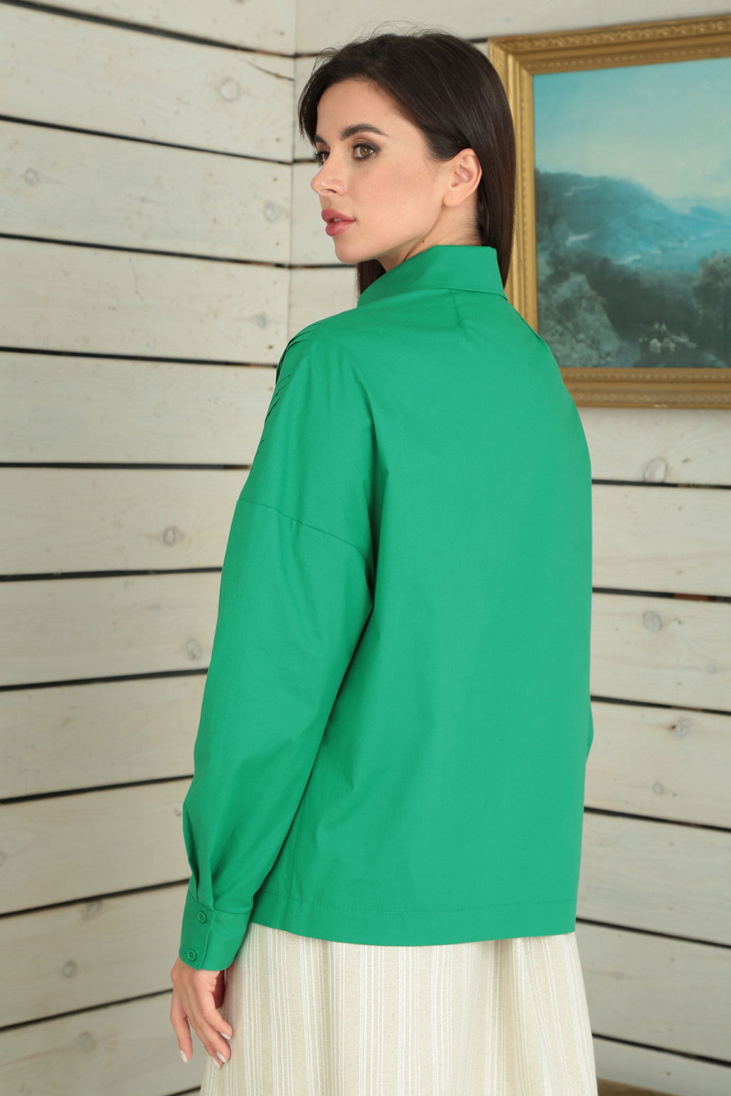 Блузка Viola Style 1149 зеленый