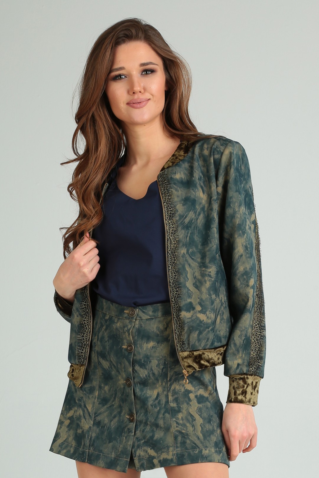 Куртка Viola Style 6029 зеленый