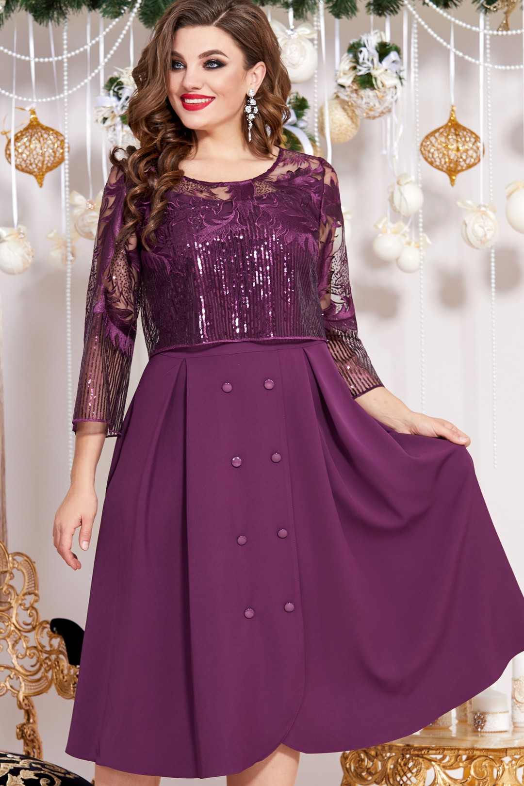 Платье Vittoria Queen 11133/2 фиолетовый