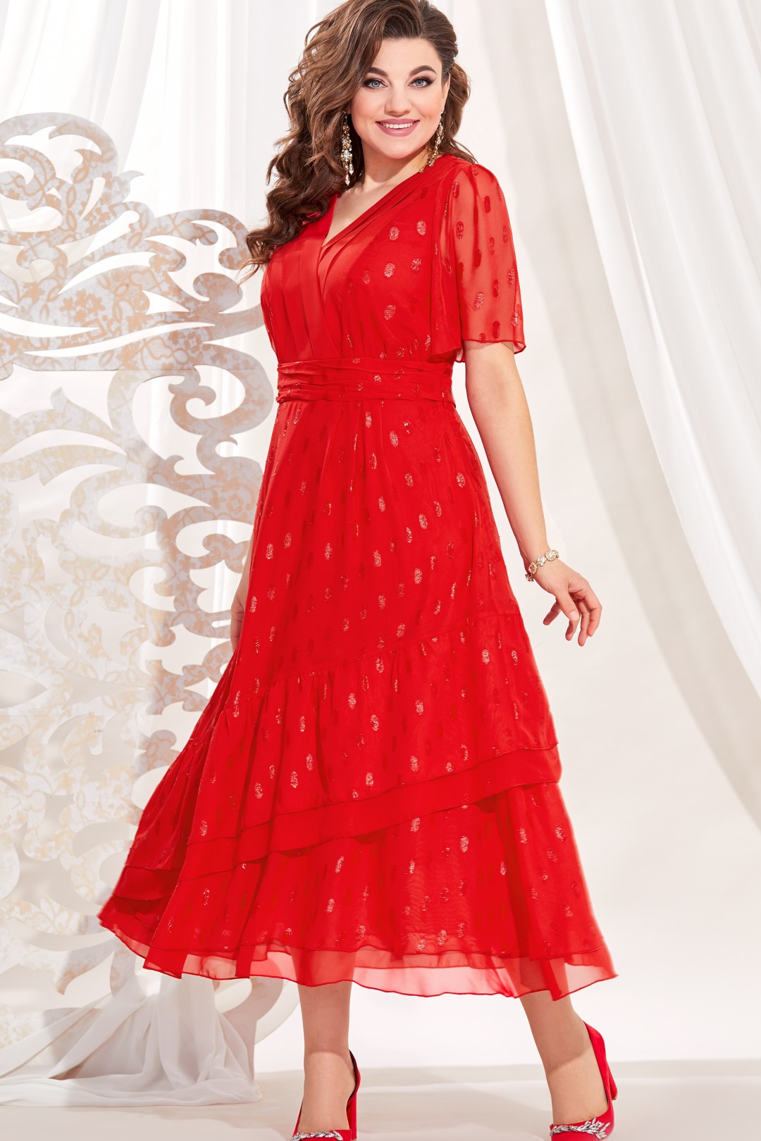 Платье Vittoria Queen 13613 красный