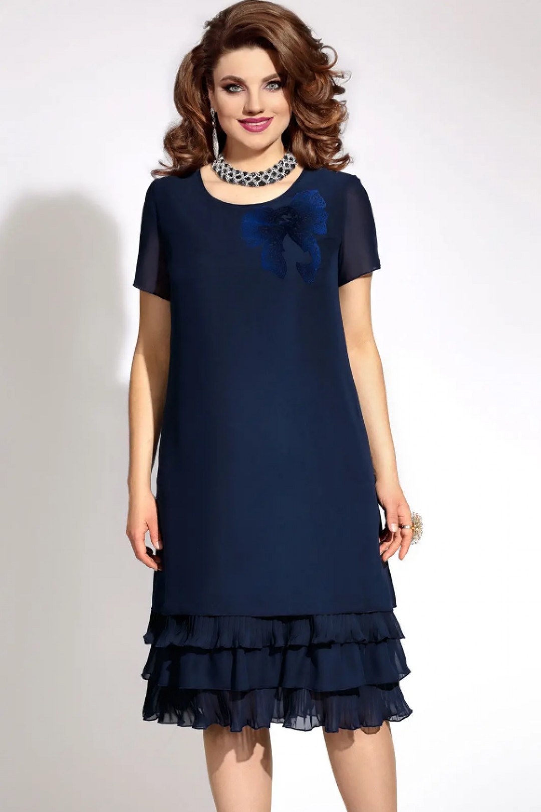 Платье Vittoria Queen 6043 темно-синий
