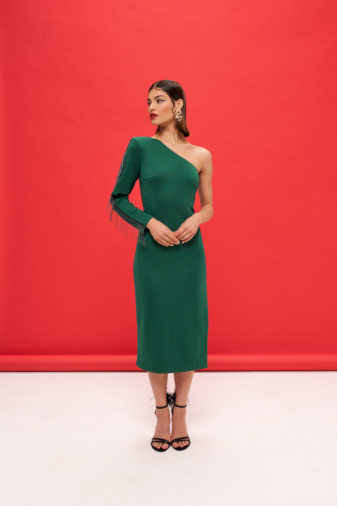 Платье Vizanti 9388 Эльза зеленый