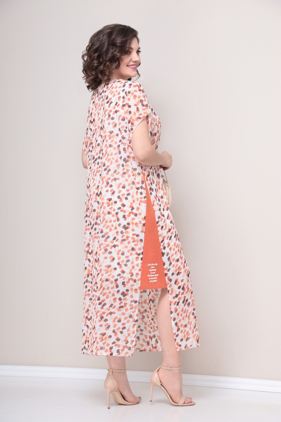 Платье VOLNA 1244 молочно-персиковый