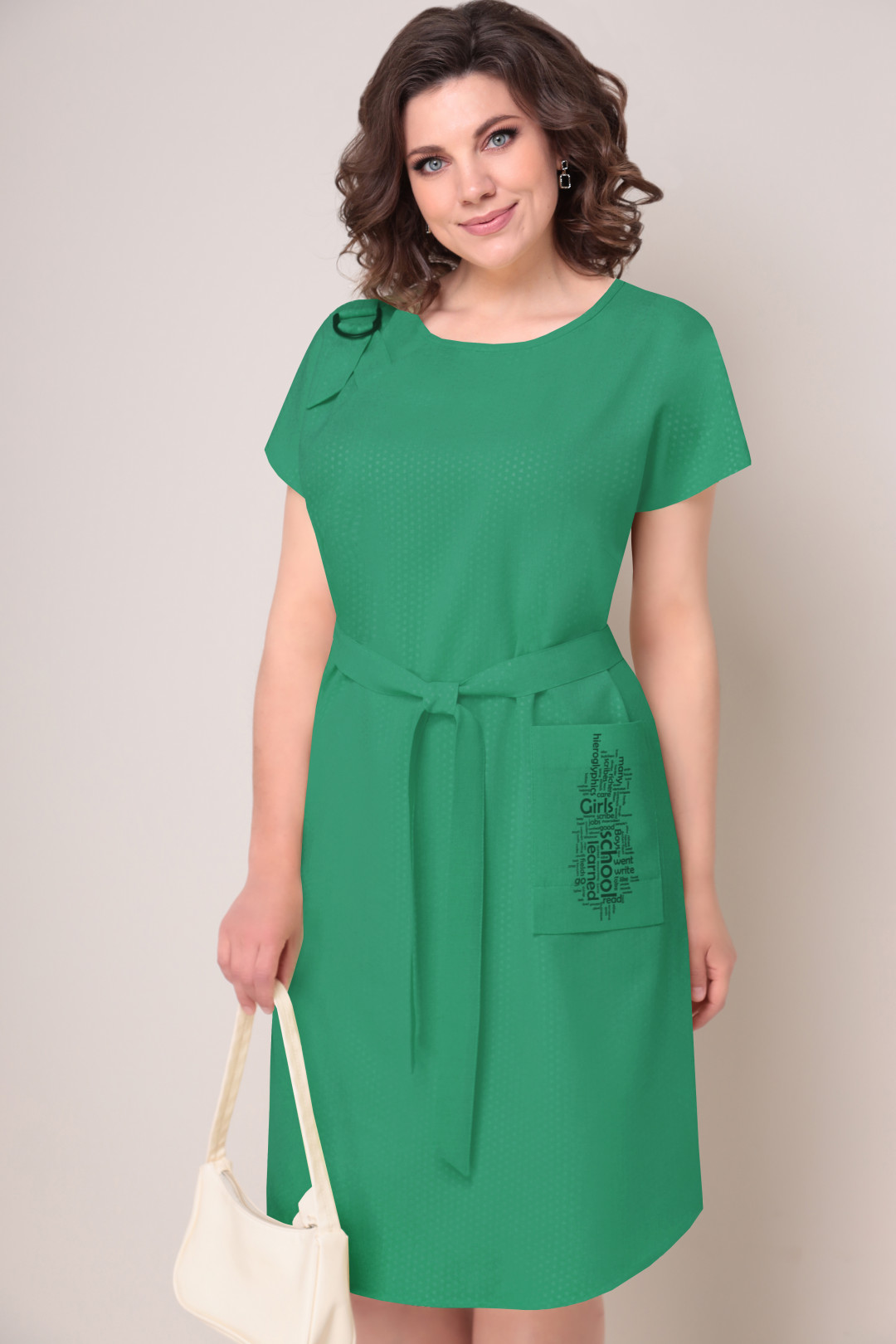 Платье VOLNA 1246 зеленый