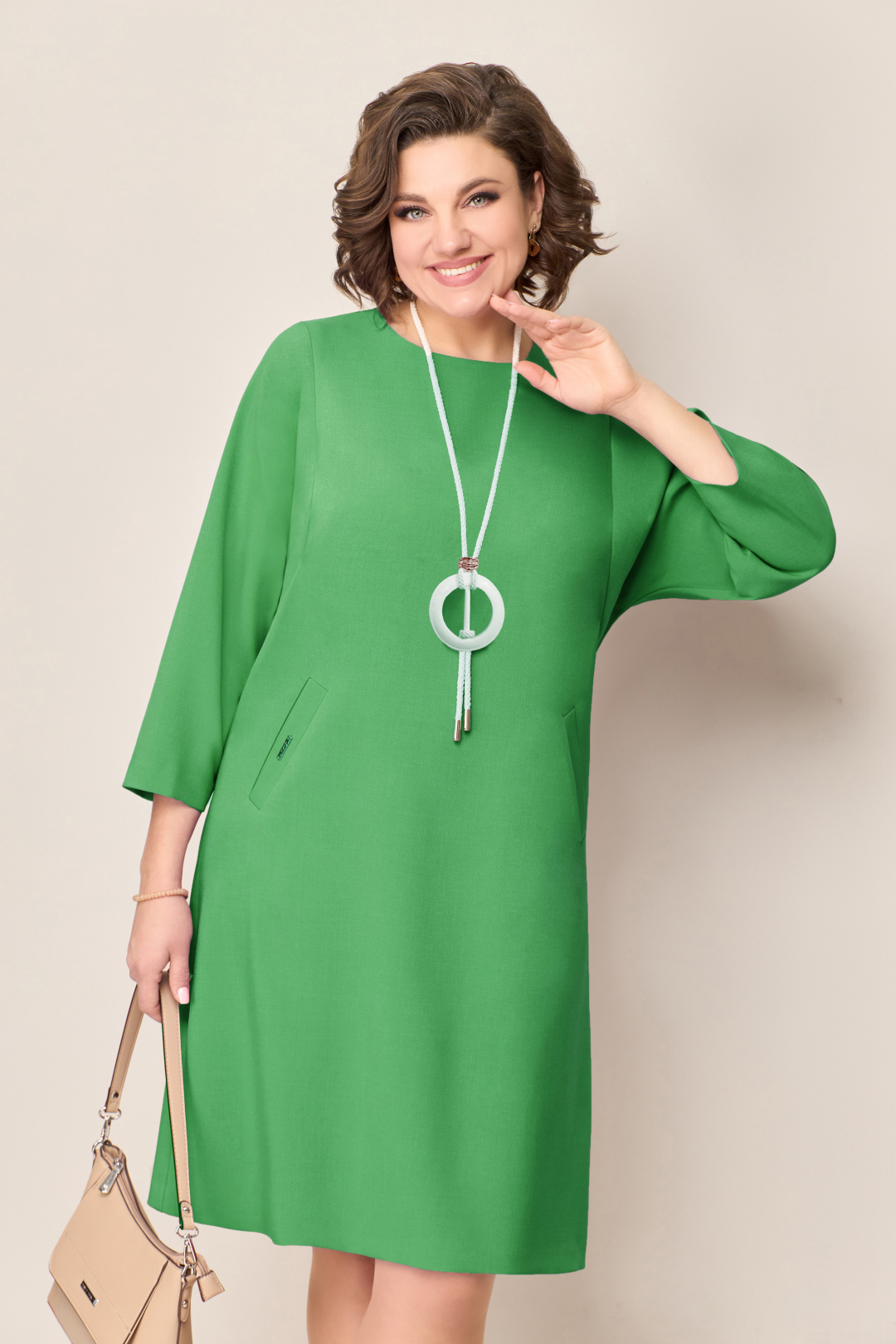 Платье VOLNA 1333 зелёный