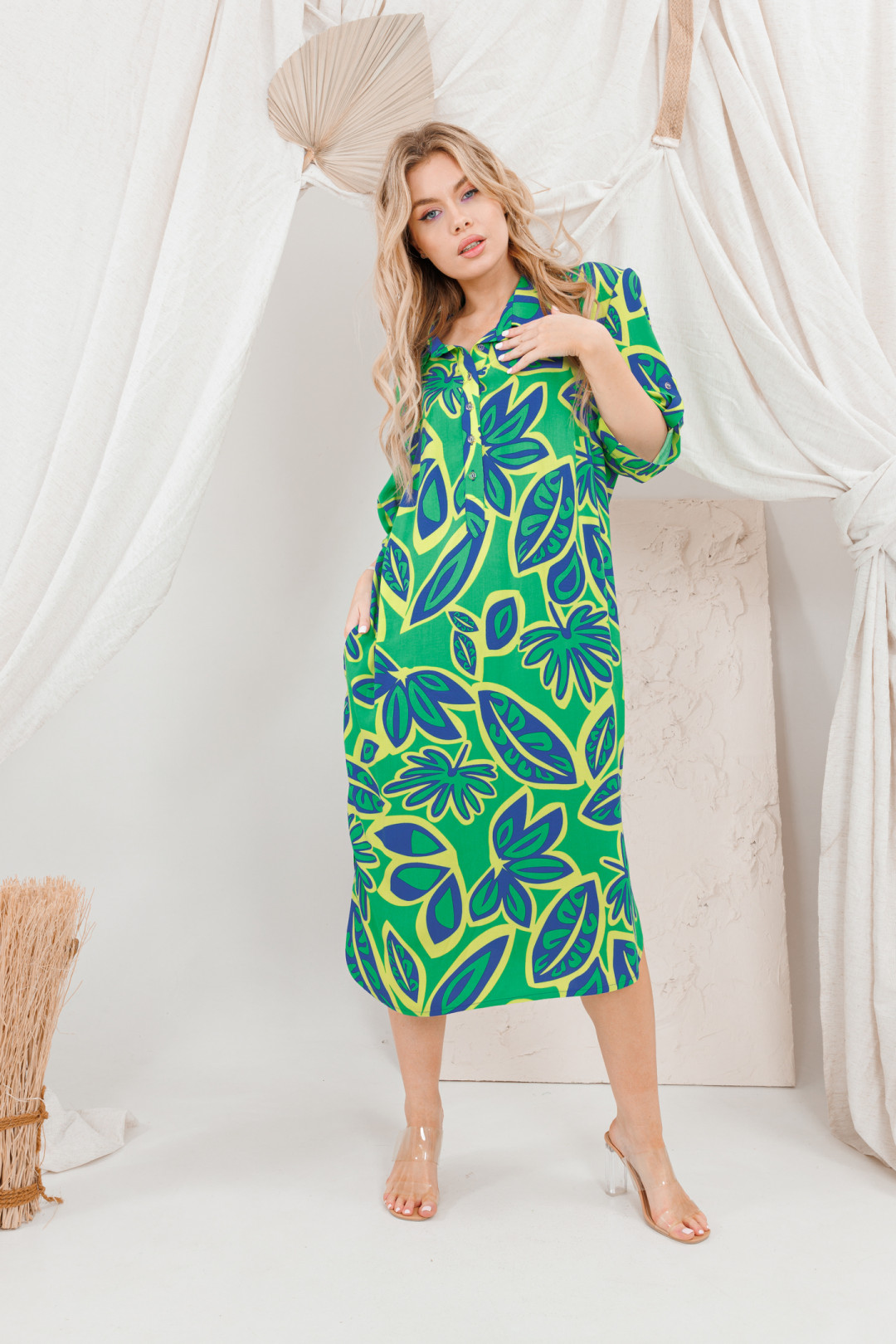 Платье Amori 9641 зеленый