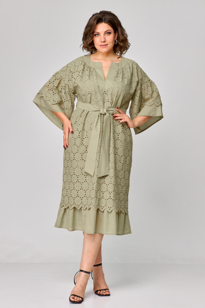 Платье ANASTASIA MAK 1195 оливковый