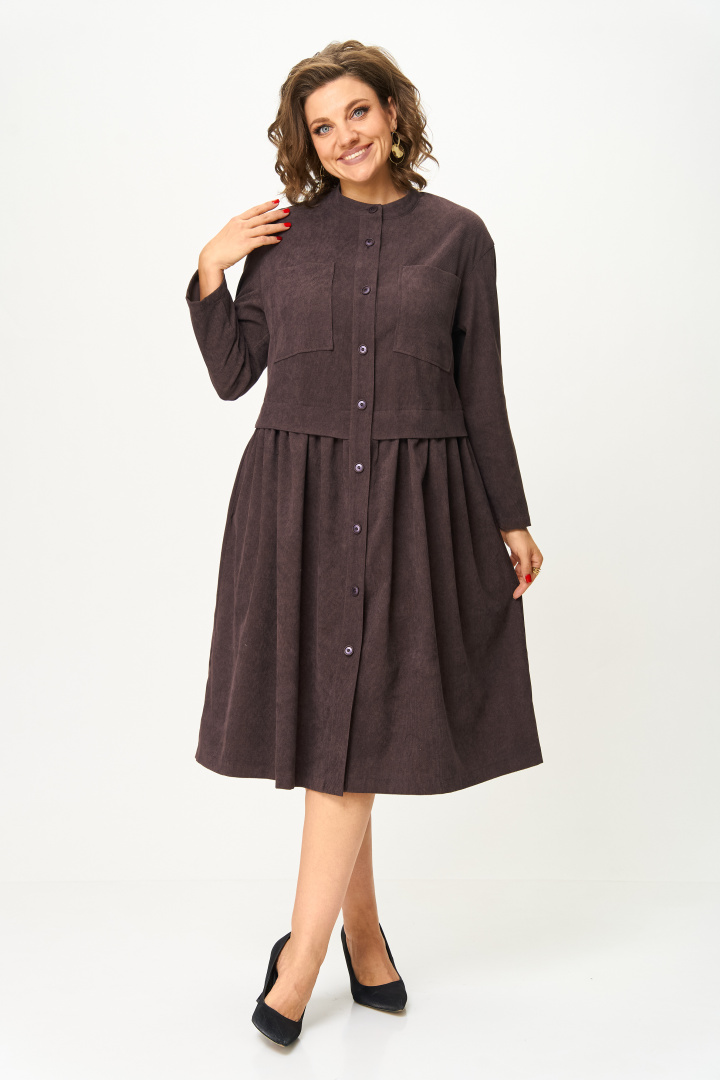 Платье ANASTASIA MAK 1301 коричневый