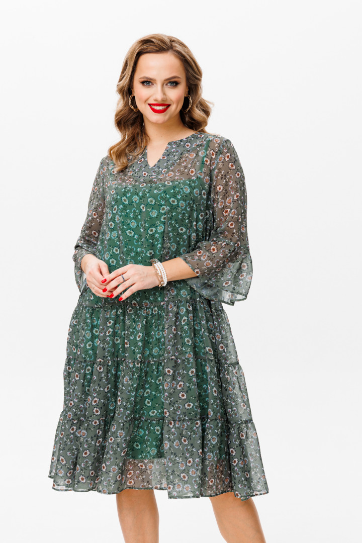 Платье Anastasia 1093 зеленый