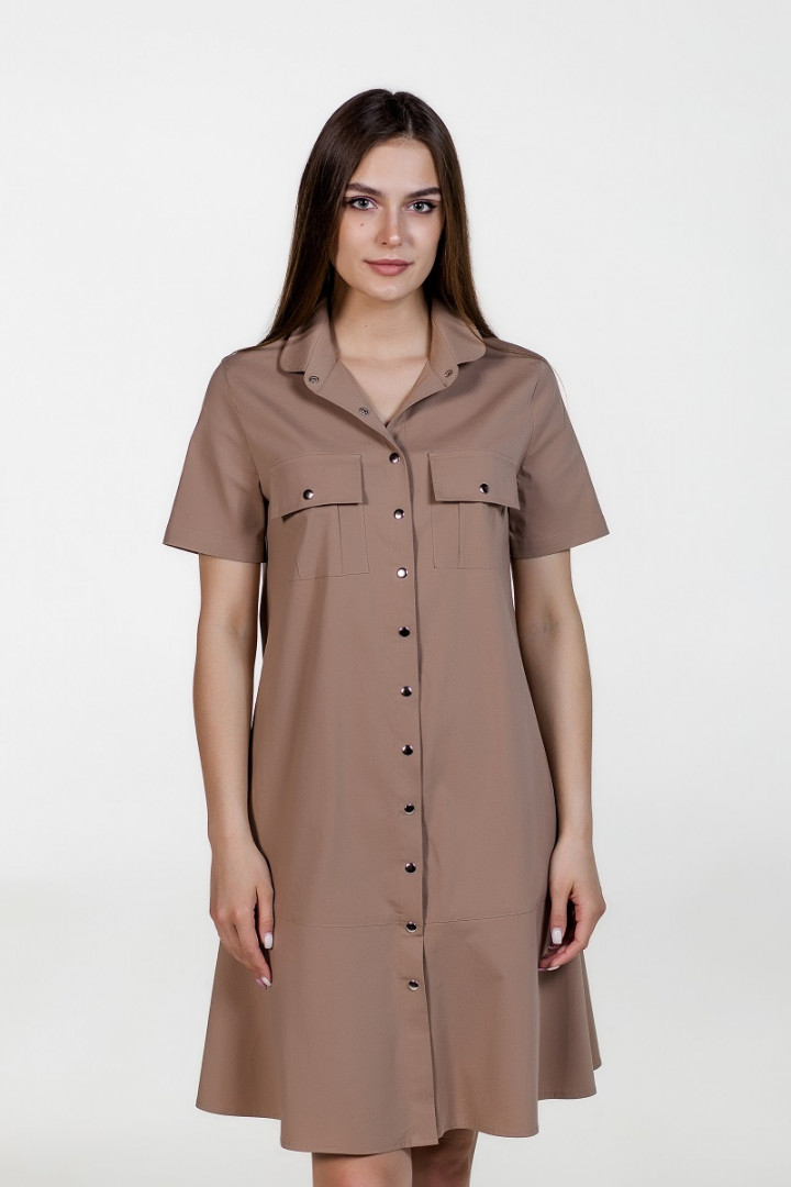 Платье ATELERO 1018 светло-коричневый