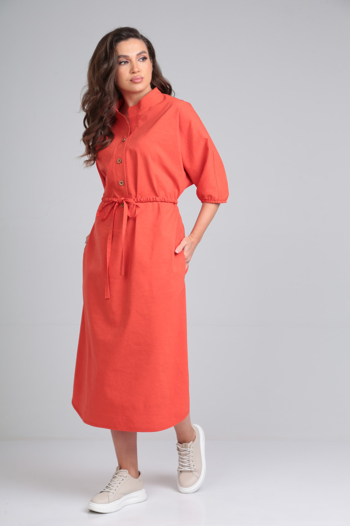 Платье AXXA 55196 оранжевый