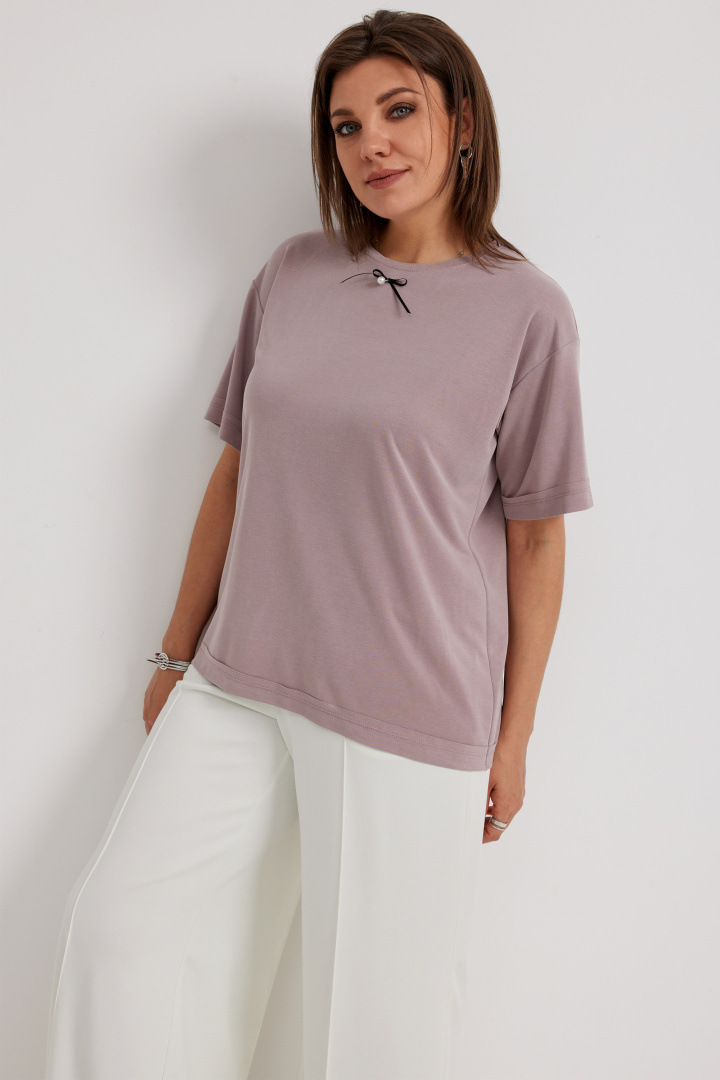 Футболка BegiModa 4134 розовый пепел