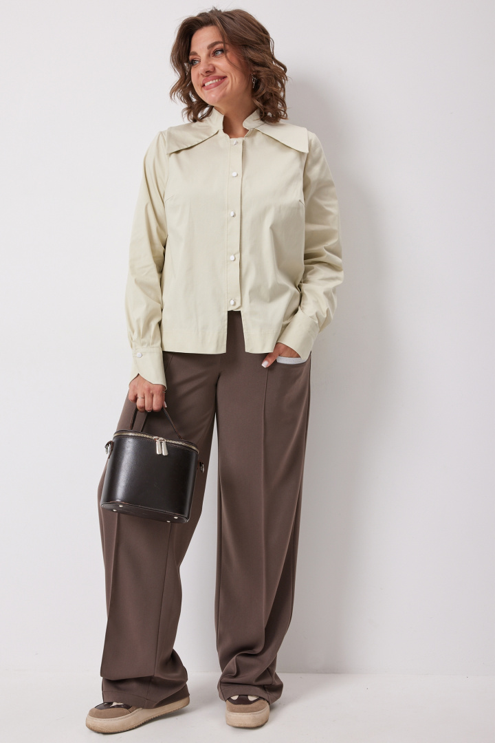 Блузка BegiModa 4135 зелёная дыня