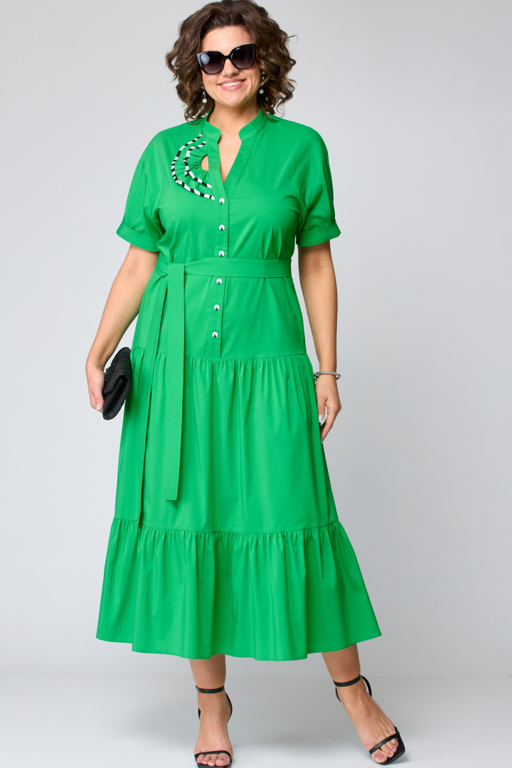 Платье EVA GRANT 7168 зелень