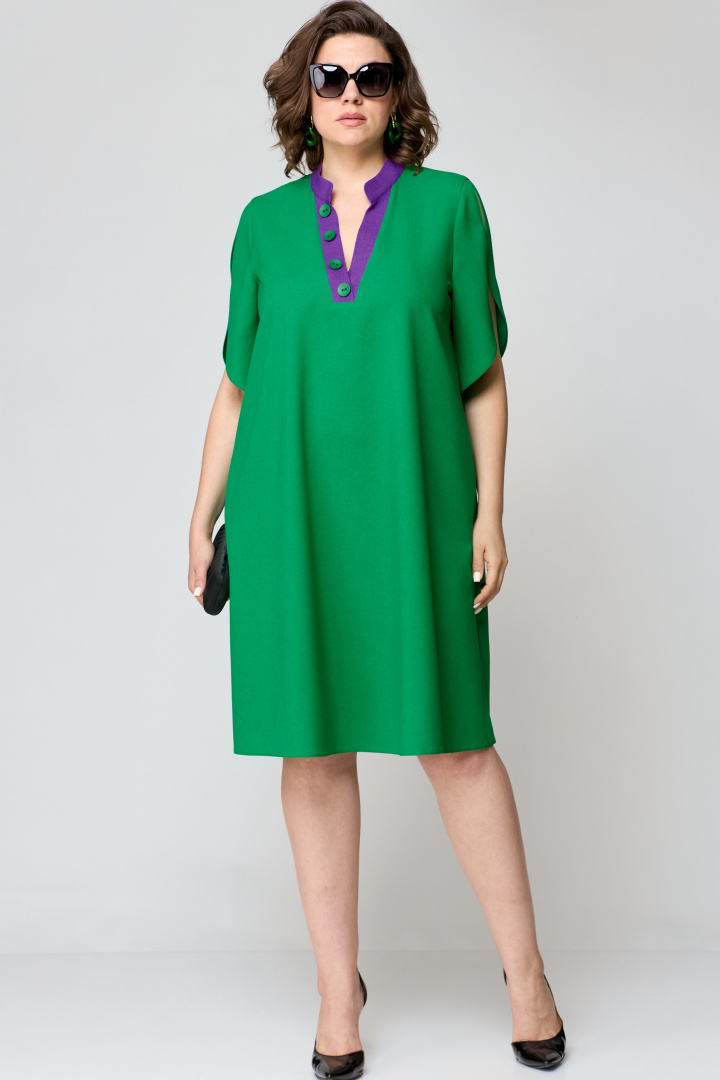 Платье EVA GRANT 7177 зелень