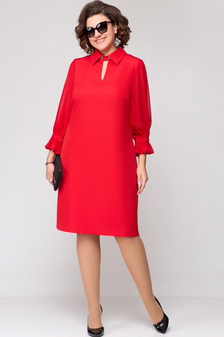 Платье EVA GRANT 7185 красный