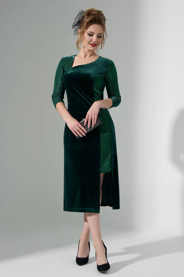 Платье ЕвроМода 490 зеленый