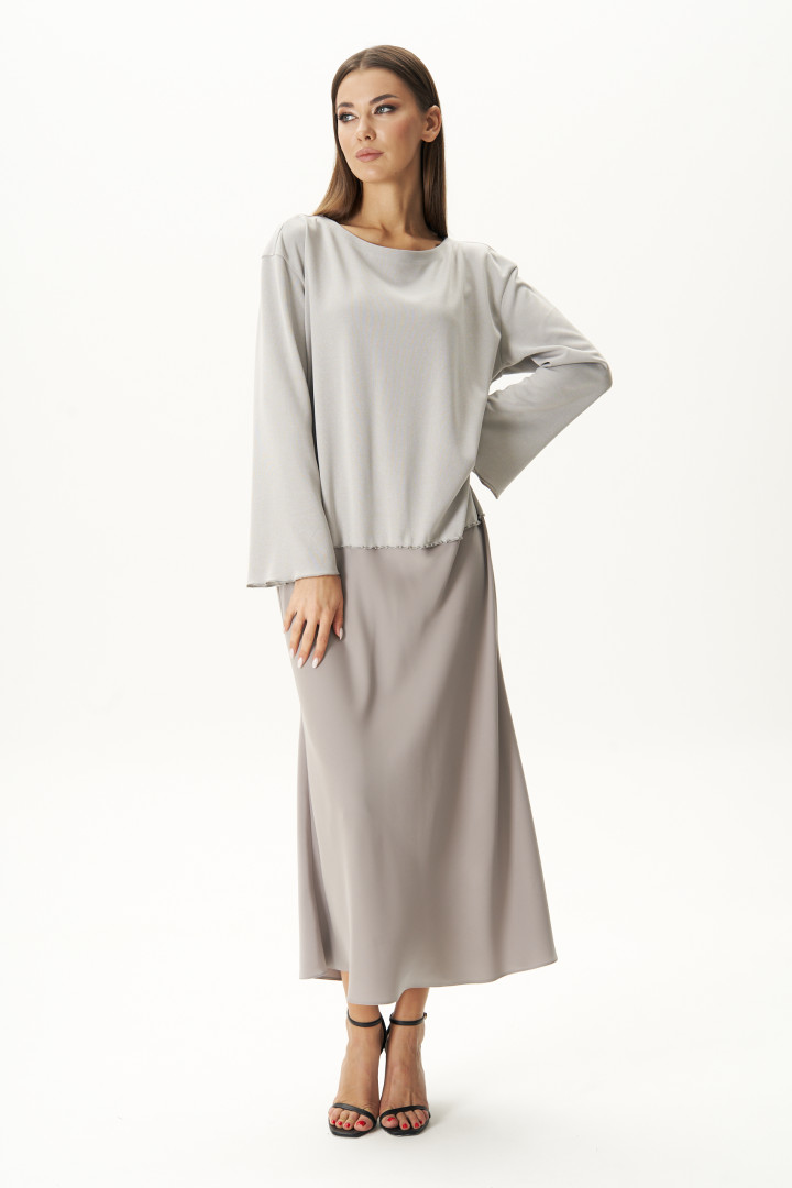 Платье Фантазия Мод 4654 светло-серый
